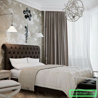 iç-tasarım için yatak odası-duvar odalı duvarları-kahverengi bej iç tasarım